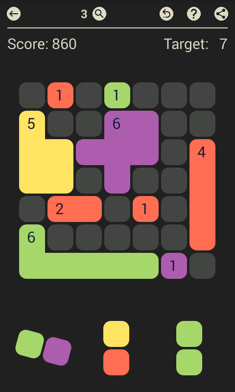 D7 dominoes - casual game - screenshot